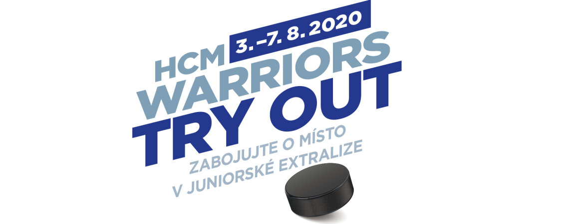 Zabojujte o&nbsp;místo v&nbsp;juniorské extralize - zkuste HCM WARRIORS Try out!